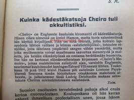Ruusu-Risti 1923 Okkultinen aikakauskirja sidottu vuosikerta
