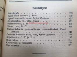 Ruusu-Risti 1923 Okkultinen aikakauskirja sidottu vuosikerta