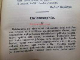 Ruusu-Risti 1923 Okkultinen aikakauskirja sidottu vuosikerta