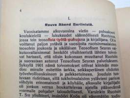 Ruusu-Risti 1922 Okkultinen aikakauskirja sidottu vuosikerta