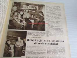 Suomen Kuvalehti 1951 nr 7, (kansikuva Leena Pietilä), V. A. Koskenniemi: ranskalainen rapsodia, olisiko jo aika sijoittaa siirtokalastajat, kurja kirje