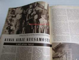 Suomen Kuvalehti 1951 nr 7, (kansikuva Leena Pietilä), V. A. Koskenniemi: ranskalainen rapsodia, olisiko jo aika sijoittaa siirtokalastajat, kurja kirje