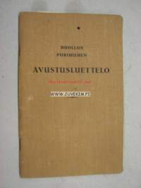 Huollon piirimiehen avustusluettelo Mellilä Vähäperä 1938 / Erland Tanhuapää