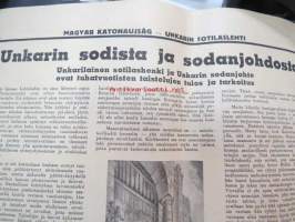 Magyar Katonaujság - &quot;Unkarin sotilaslehti&quot; - Tervehdys Unkarista -Suomen sotilaspastorien aikakauslehden &quot;Koti ja Kasarmin&quot; unkarinkielinen numero muodosti