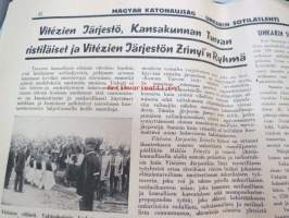 Magyar Katonaujság - &quot;Unkarin sotilaslehti&quot; - Tervehdys Unkarista -Suomen sotilaspastorien aikakauslehden &quot;Koti ja Kasarmin&quot; unkarinkielinen numero muodosti