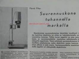 Tekniikan maailma 1955 nr 10, sis. mm. seur. artikkelit / kuvat / mainokset;  Kamerakatsaus 6 x 9 kamerat, Omatekoinen suurennuskone 1.000 markalla, Tehkää itse