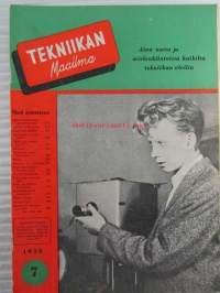 Tekniikan maailma 1955 nr 7, sis. mm. seur. artikkelit / kuvat / mainokset; Autojen paraati Rambler - Chevrolet - Studebaker - Packard - Ford, Radio-ohjaus, Görler