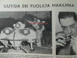 Tekniikan maailma 1955 nr 5, sis. mm. seur. artikkelit / kuvat / mainokset; Uusi Nikon S-2, Halpa ja helppo rakenteinen Vihmuri eli puutarhakastelija, Tislauksesta,