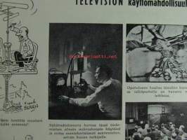 Tekniikan Maailma 1955 nr 1, sis. mm. seur. artikkelit / kuvat / mainokset; Neulakortin jokamiehen reikäkorttijärjestelmä, Moniasteinen vastakytkentä - hyvän