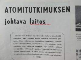 Tekniikan Maailma 1955 nr 1, sis. mm. seur. artikkelit / kuvat / mainokset; Neulakortin jokamiehen reikäkorttijärjestelmä, Moniasteinen vastakytkentä - hyvän