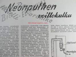 Tekniikan Maailma 1955 nr 1, sis. mm. seur. artikkelit / kuvat / mainokset; Neulakortin jokamiehen reikäkorttijärjestelmä, Moniasteinen vastakytkentä - hyvän