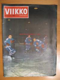 Viikkosanomat 1961 / 5 sis mm,kansikuva,suomen leijonat liukkaalla jäällä.Alvar Aallon uusin työ,Keski-Suomen museo.Turkulainen mestariampuja,Ritva