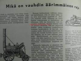 Tekniikan Maailma 1954 nr 3, sis. mm. seur. artikkelit / kuvat / mainokset; Kansikuvassa yliääninopeuskone Douglas X-3, Kopioiminen  valokuvausmenetelmällä,