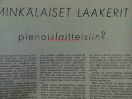 Tekniikan Maailma 1954 nr 6-7, sis. mm. seur. artikkelit / kuvat / mainokset; Letkuvarsihiomakone - monikäyttöinen työkalu, Pieni puusorvi kotikäyttöön,