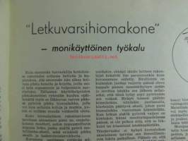 Tekniikan Maailma 1954 nr 6-7, sis. mm. seur. artikkelit / kuvat / mainokset; Letkuvarsihiomakone - monikäyttöinen työkalu, Pieni puusorvi kotikäyttöön,