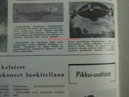 Tekniikan Maailma 1954 nr 6-7, sis. mm. seur. artikkelit / kuvat / mainokset; Letkuvarsihiomakone - monikäyttöinen työkalu, Pieni puusorvi kotikäyttöön,