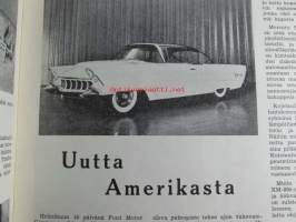 Tekniikan Maailma 1954 nr 6-7, sis. mm. seur. artikkelit / kuvat / mainokset; Letkuvarsihiomakone - monikäyttöinen työkalu, Pieni puusorvi kotikäyttöön,