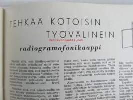 Tekniikan Maailma 1954 nr 8, sis. mm. seur. artikkelit / kuvat / mainokset; Kannessa pienoiskamera Colibri, Kameran sähkömagneettinen laukaisija, 4W