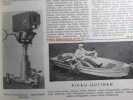 Tekniikan Maailma 1954 nr 8, sis. mm. seur. artikkelit / kuvat / mainokset; Kannessa pienoiskamera Colibri, Kameran sähkömagneettinen laukaisija, 4W