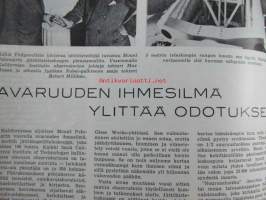 Tekniikan Maailma 1954 nr 8, sis. mm. seur. artikkelit / kuvat / mainokset; Kannessa pienoiskamera Colibri, Kameran sähkömagneettinen laukaisija, 4W