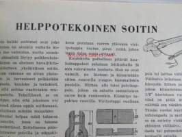Tekniikan Maailma 1954 nr 10, sis. mm. seur. artikkelit / kuvat / mainokset; Nauhahiomakone rakennepiirustus ja osaluettelo, Kokokeraamiset radioputket, Leica M-3,