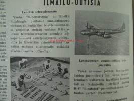 Tekniikan Maailma 1954 nr 10, sis. mm. seur. artikkelit / kuvat / mainokset; Nauhahiomakone rakennepiirustus ja osaluettelo, Kokokeraamiset radioputket, Leica M-3,