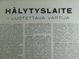 Tekniikan Maailma 1954 nr 12, sis. mm. seur. artikkelit / kuvat / mainokset; Kansikuvassa rikostutkimuskeskuksen projektiomikroskooppi, Hälytyslaite luotettava