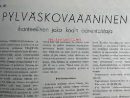 Tekniikan Maailma 1954 nr 9, sis. mm. seur. artikkelit / kuvat / mainokset; Kannessa Pariisin Orly lentoaseman tutka-antennia, Tulilintu - 1. amerikkalainen