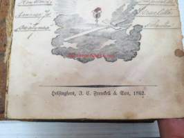 Den Swenska Psalmboken På kongl. Maj:ts befallning öfwersedd år 1695, Helsingfors, J.C. Frenckell &amp; Son, 1862 -ruotsinkielinen virsikirja