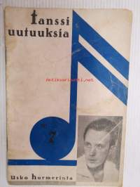 Usko Hurmerinta tanssiuutuuksia nr 7 -levy- ja tanssiuutuudet / iskusävelmät