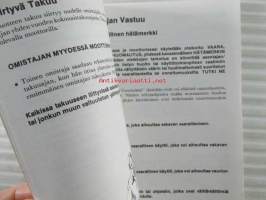 Mercury ulkoperämoottori - Omistajan huolto- ja takuukäsikirja
