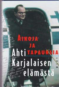 Aikoja ja tapauksia Ahti Karjalaisen elämästä.  Tunnetusti vaiteliaan miehen ytimekkäät yksityiset kirjoitukset avaavat näköaloja taannoiseen poliittiseen