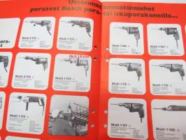 Bosch sähkötyökaluja teollisuudelle maataloudelle ja korjaamoille 1973 -myyntiesite