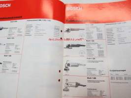 Bosch sähkötyökaluja teollisuudelle maataloudelle ja korjaamoille 1974/75 -myyntiesite