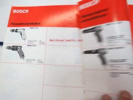 Bosch sähkötyökaluja teollisuudelle maataloudelle ja korjaamoille 1974/75 -myyntiesite