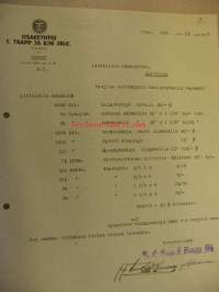 Oy C. Trapp ja K:ni jälk Turku laskulomake 19.8.1924
