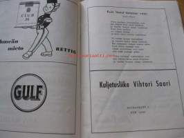 Turun Naislaulajat 10-konsertti 13.11.1954 klo 19,00 -  ohjelma esite