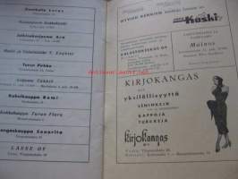 Turun Naislaulajat 10-konsertti 13.11.1954 klo 19,00 -  ohjelma esite