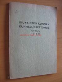 Kiukaisten kunnan kunnalliskertomus 1936