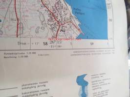 Lovisa / Loviisa peruskartta 1:20 000 grundkarta 1962