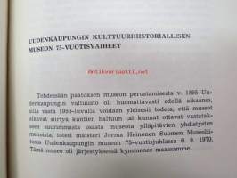 Varsinais-Suomen maakuntakirja 23, sis. mm. seur. artikkelin; Tauno Vuori - Uudenkaupungin kulttuurihistoriallisen museon 75-vuotisvaiheet, Nykyaikainen