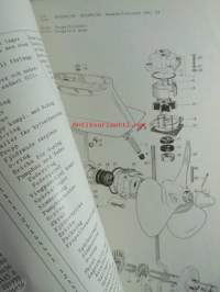 Monark-Crescent 50s 55 Outboardmotor - Reservdelslista/Varaosakirja ruotsiksi ja englanniksi. Irrallisia sivuja (37 s)