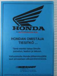 Honda NES125 - Käyttäjän käsikirja