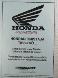 Honda CA125 Rebel - Käyttäjän käsikirja