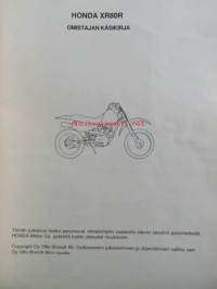 Honda XR 80 R - Omistajan käsikirja