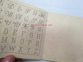 Buchstaben für Stickerei nr 40 -kirjainten kirjailumalleja