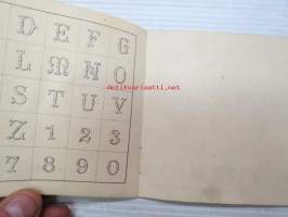 Buchstaben für Stickerei nr 40 -kirjainten kirjailumalleja