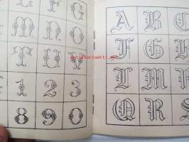 Buchstaben für Stickerei nr 40 -kirjainten kirjailumalleja