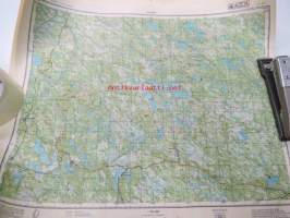Borovoi - Borovoi (Uhtua) 1:200 000 -venäläinen kartta v. 1993