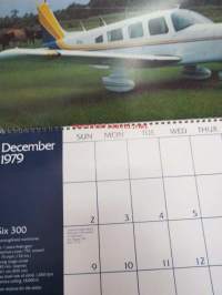 Piper 1979 Aviation Planning Calendar, wall calendar -seinäkalenteri